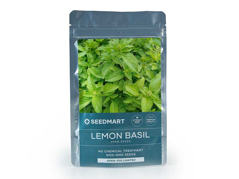 Lemon Basil Herb Seed Packet | Seedmart Australia
