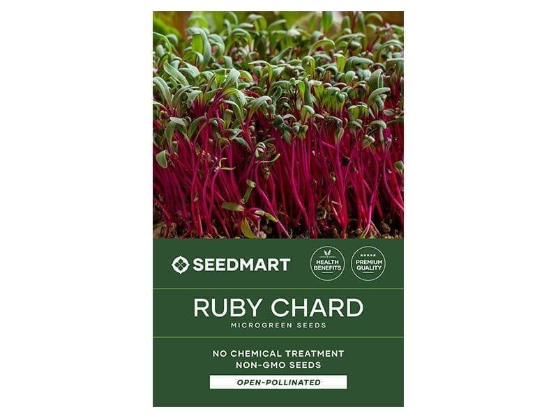 Ruby Chard Microgreen Seeds