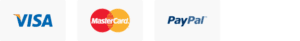 Accepted credit cards and Paypal